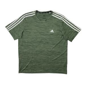 Adidas Shirt Men L Large Ivy Green Primegreen AeroReady Soccer Train Gym Workout